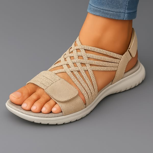 Silvia - Sandalias suela ultraligera con tiras elásticas