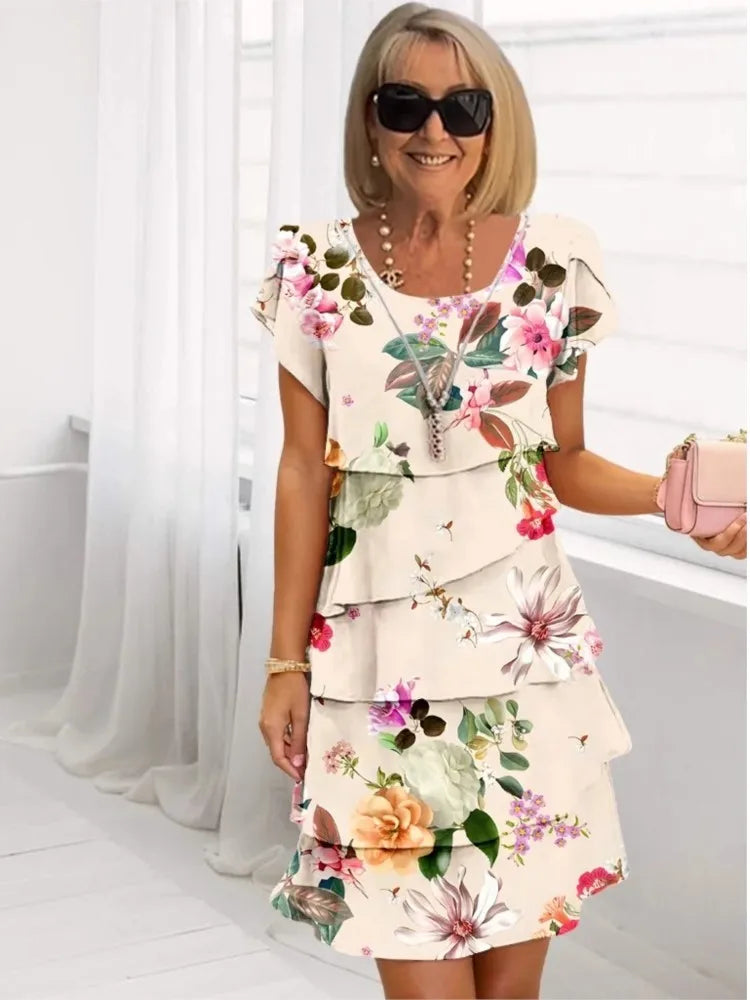 Camila | Vestido floral elegante con caída fluida