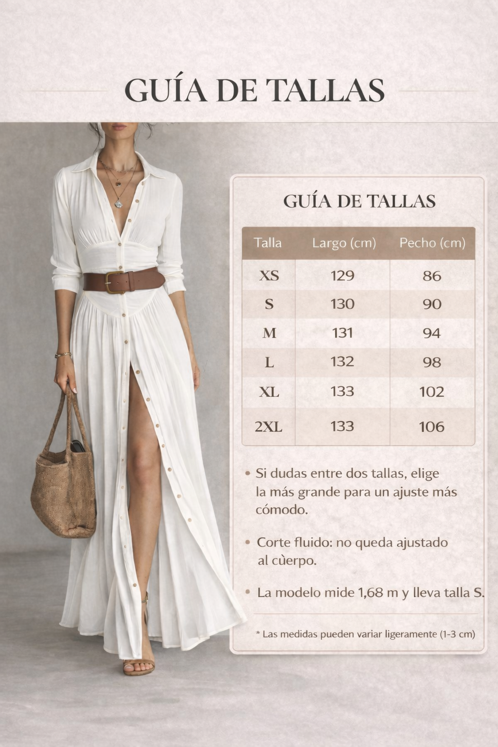 Vestido Maxi Plisado | Algodón & Lino