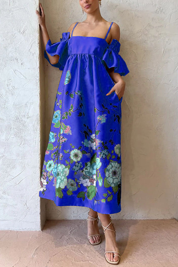 Gabriella - Vestido fluido con escote delicado y mangas