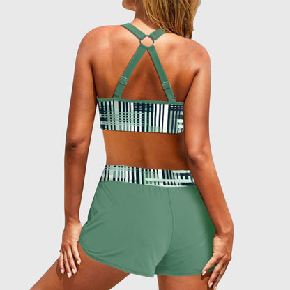 Bikini Janelle | talle alto acanalado