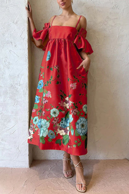 Gabriella - Vestido fluido con escote delicado y mangas
