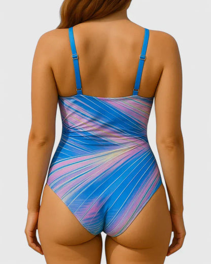 Bañador Sorynelle elegante con talle alto y efecto reductor
