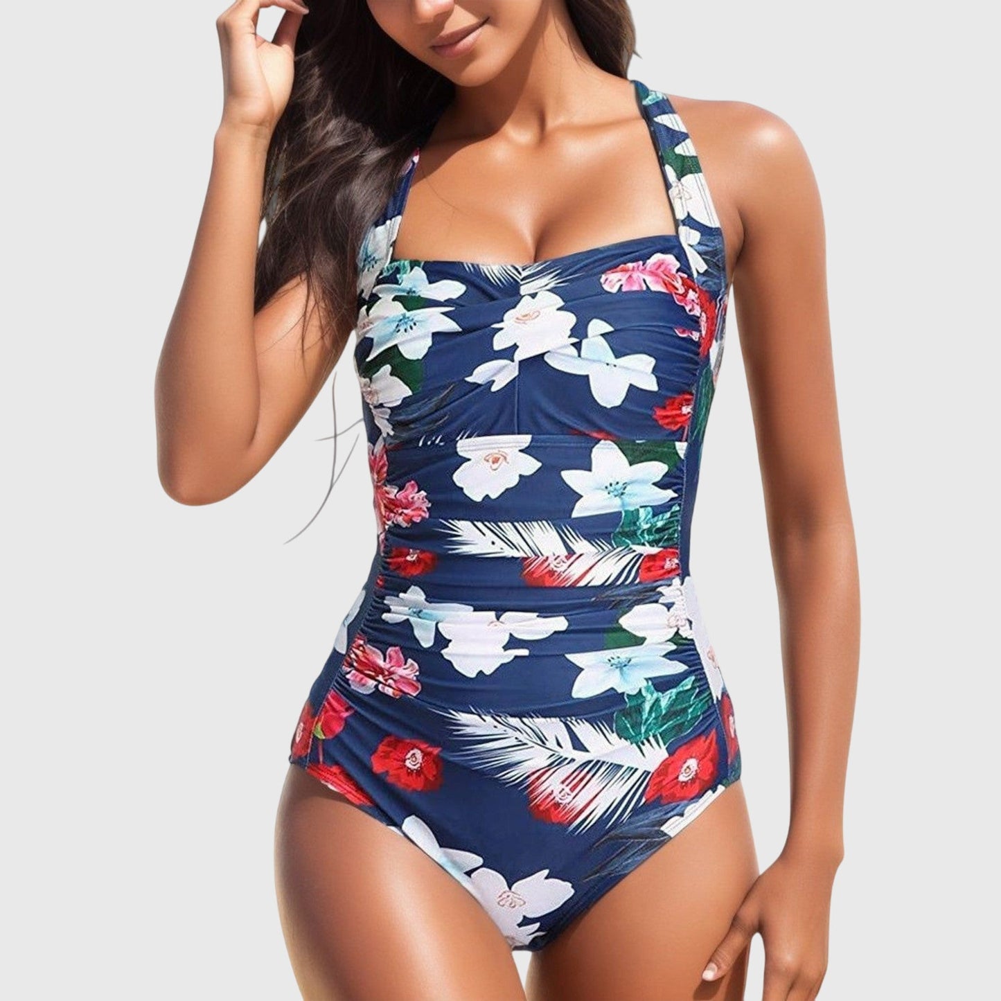 Bañador Lina | pieza floral favorecedor con soporte total