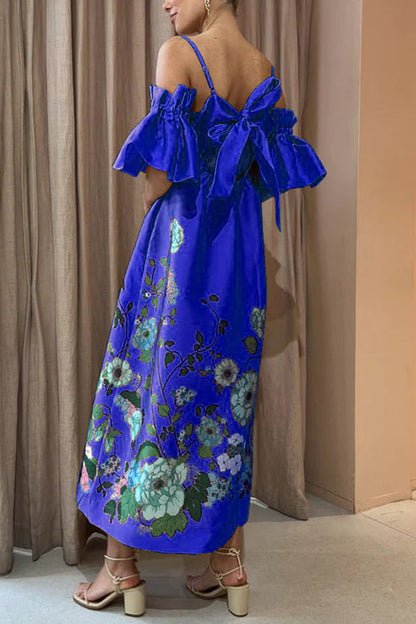Gabriella - Vestido fluido con escote delicado y mangas