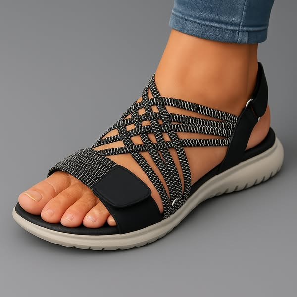 Silvia - Sandalias suela ultraligera con tiras elásticas