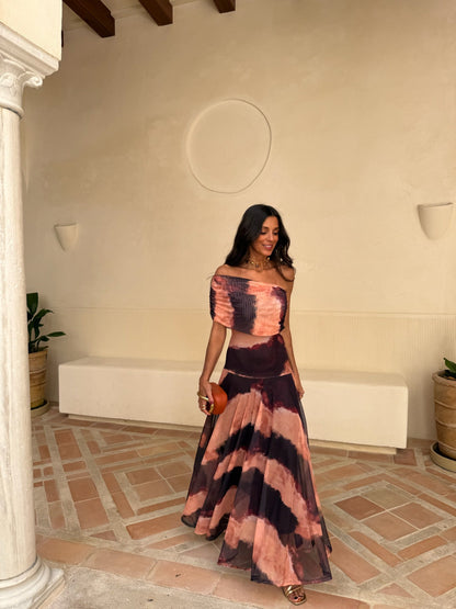 Aura | Escote Bardot y Cintura Definida