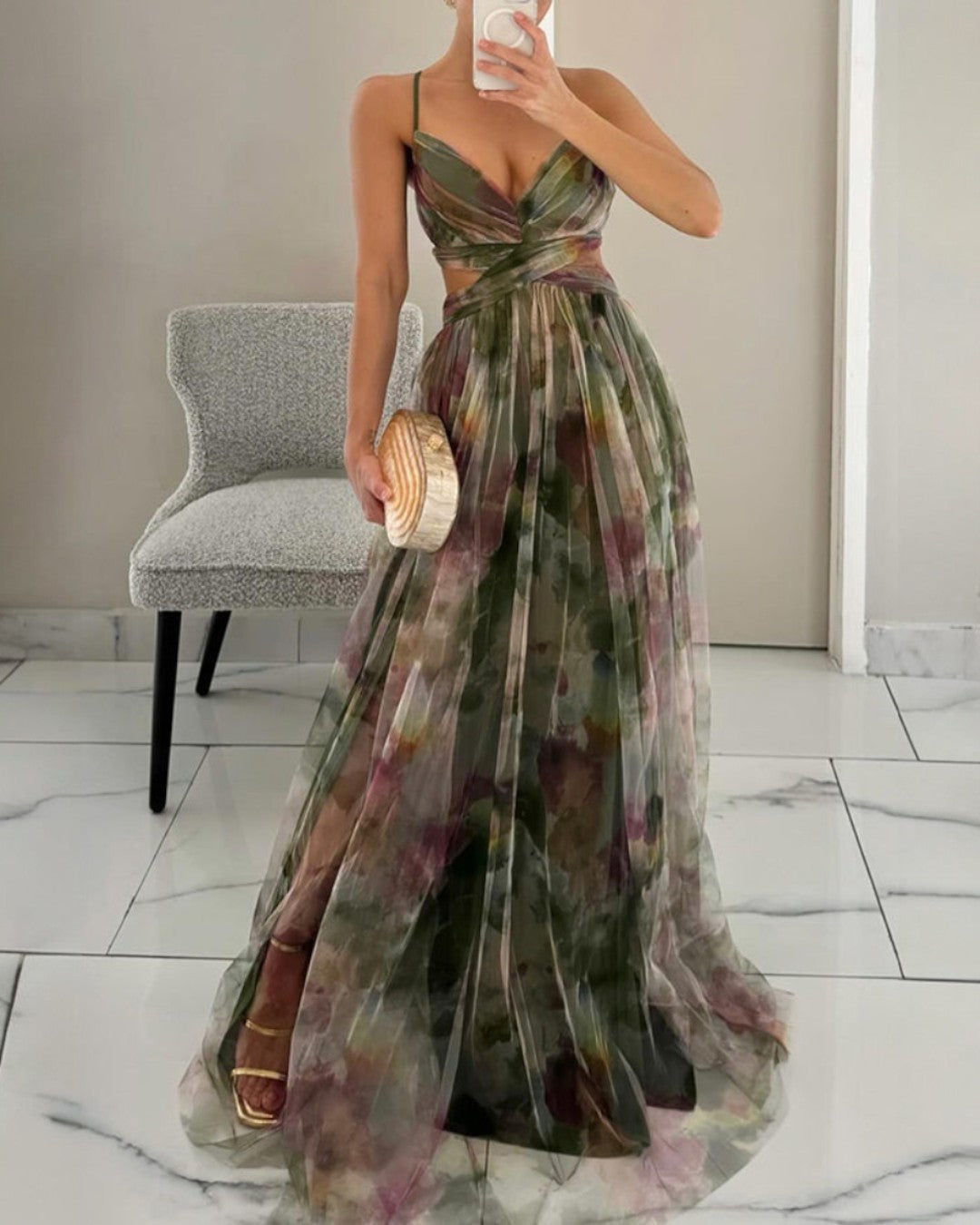 Giselle - Maxivestido floral y elegante
