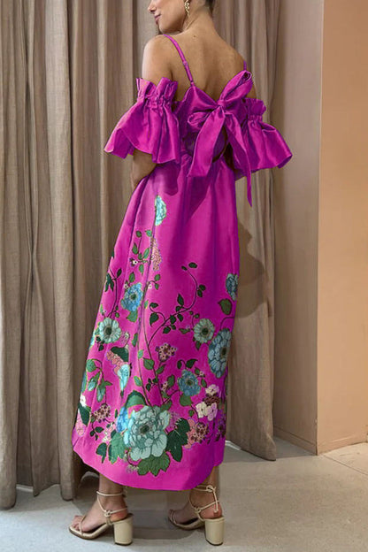 Gabriella - Vestido fluido con escote delicado y mangas