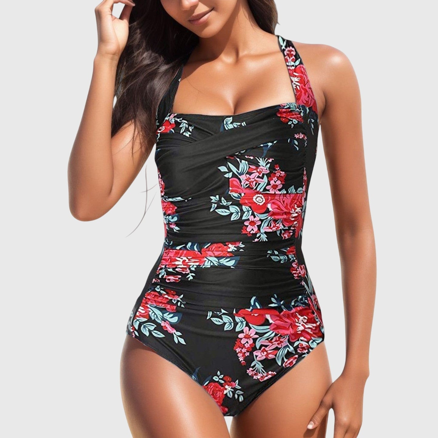 Bañador Lina | pieza floral favorecedor con soporte total
