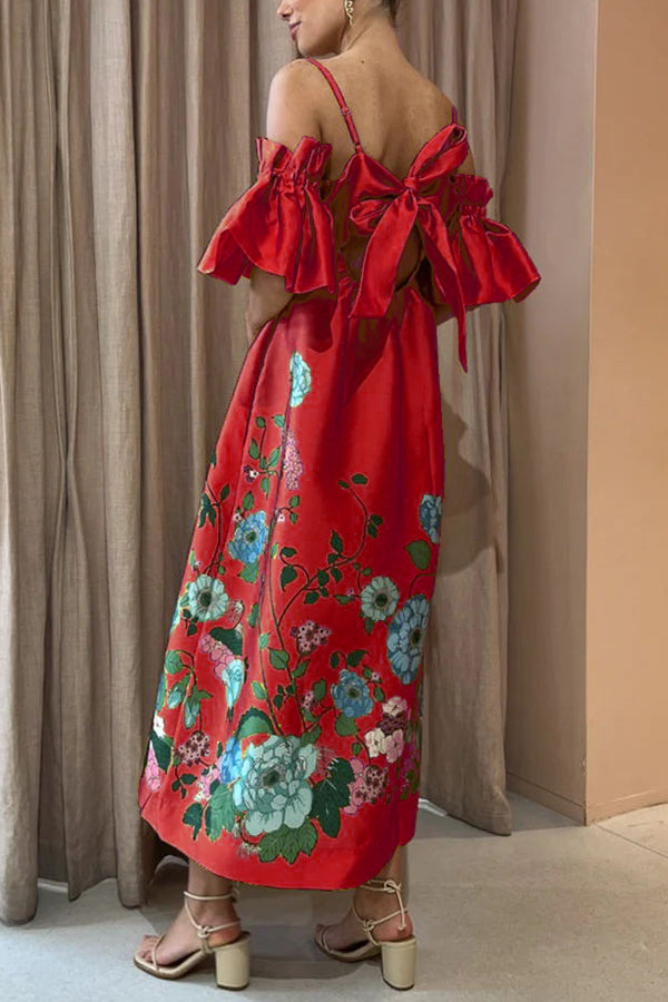 Gabriella - Vestido fluido con escote delicado y mangas