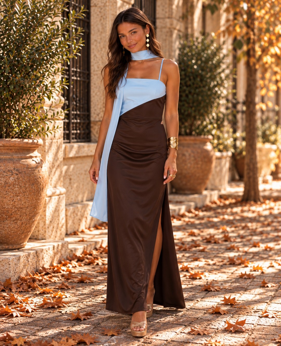 Vestido Isabella | Corte elegante bicolor
