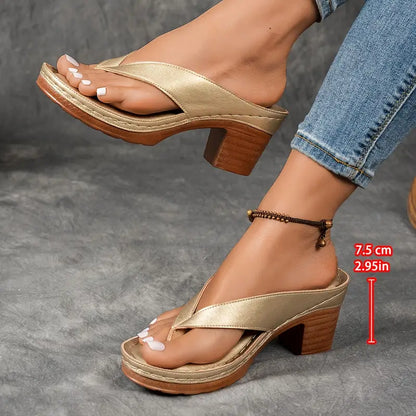 Serena | Sandalias ortopédicas de tacón - confort y elegancia