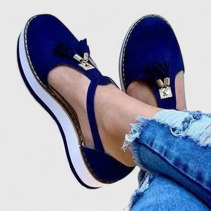 Halia - Mocasín elegante con tira ajustable