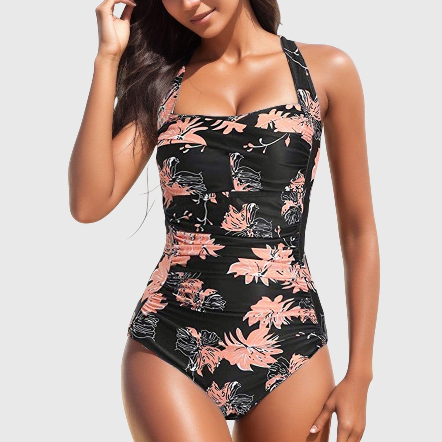 Bañador Lina | pieza floral favorecedor con soporte total