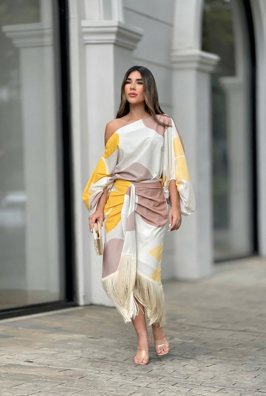 Conjunto Daniela | Volantes y cuello Diagonal
