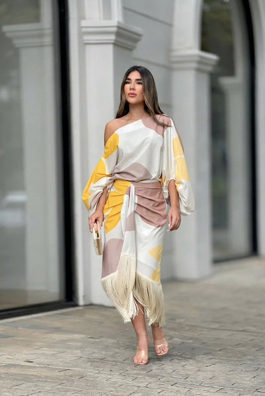 Conjunto Daniela | Volantes y cuello Diagonal