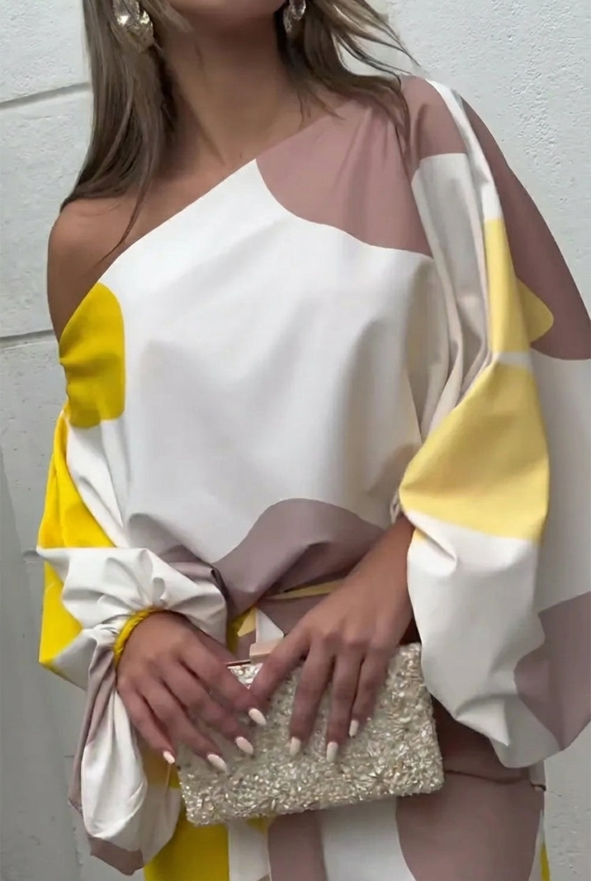 Conjunto Daniela | Volantes y cuello Diagonal