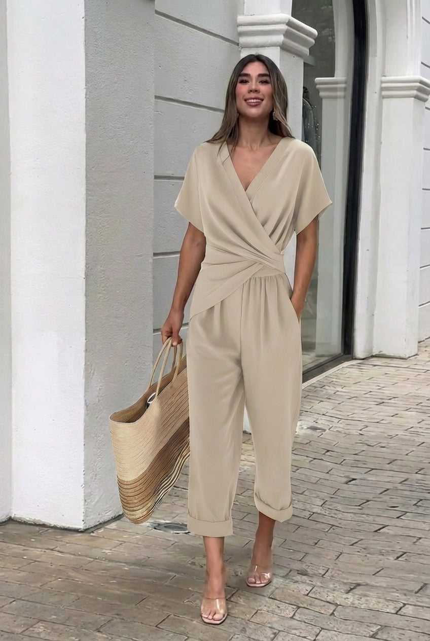 Conjunto Top Cruzado | Pantalón Fluido