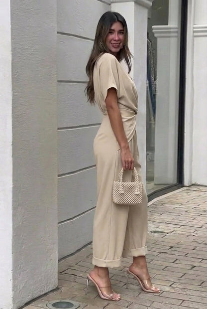 Conjunto Top Cruzado | Pantalón Fluido