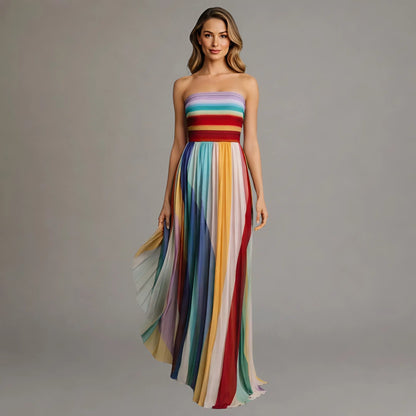 Giulia | Vestido largo multicolor elegante