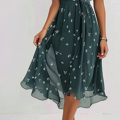 Vestido Elegante Cruzado | Cintura Marcada